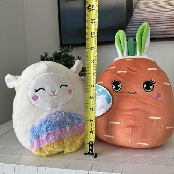 Claire’s Squishmallows Plush Toy Doll Lot Sophie The Lamb, Caroleena the Carrot - Picture 2 of 12
